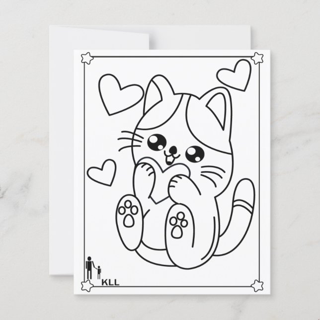 Coloração de gatinhos lindos (Frente)