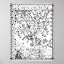 Coloração do Poster "Beijos da Borboleta da Sra. D