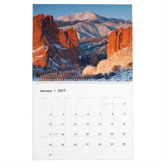 Colorado 2015 calendários cénicos (Jan 2027)