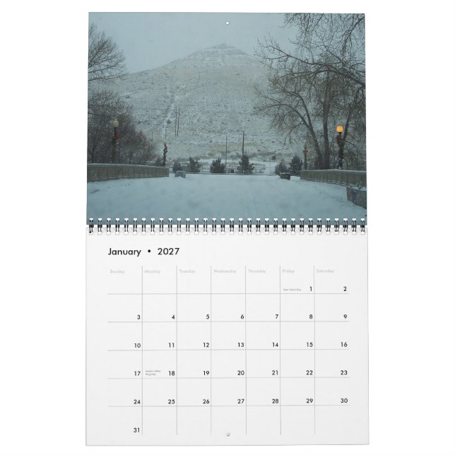 Colorado 2015 fotografa o calendário (Jan 2027)