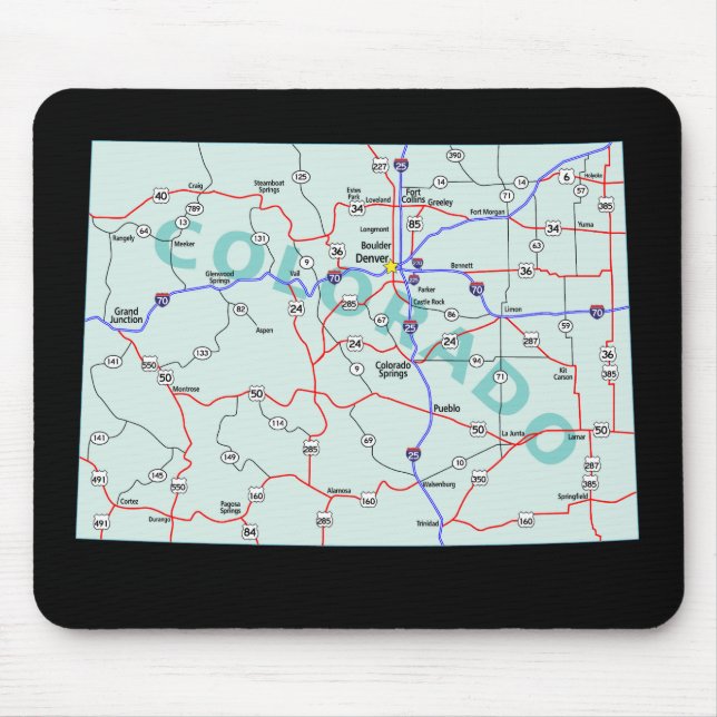 Colorado Map Mousepad (Frente)