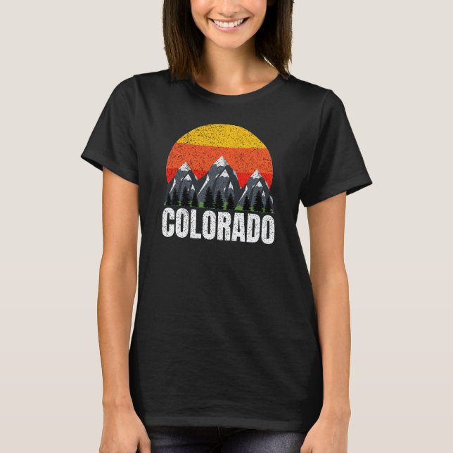 Colorado Retro Sunset T-Shirt (Frente)