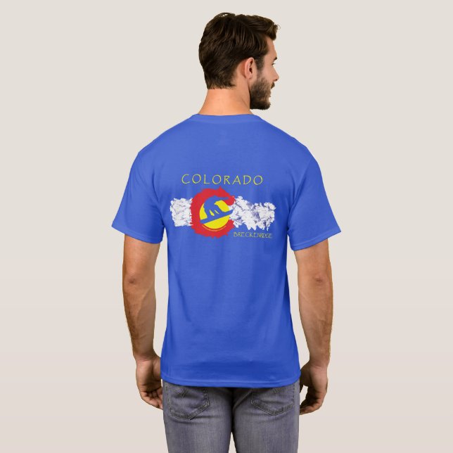 Colorado Snowboard T-Shirt Breckenridge (Parte Traseira Completa)