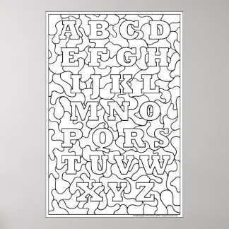 Colore-me! Poster de alfabeto
