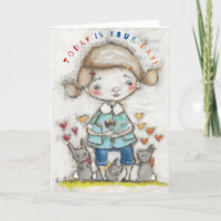 Colore seu dia - Cartão de saudação