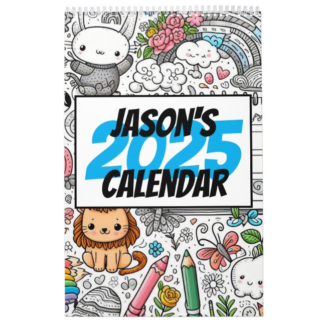Colore seu próprio Calendário de vazios (Capa)