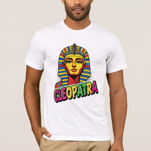 Colored Cleopatra T-Shirt | Ancient Egyptian Queen (Frente)