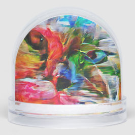 Colorful Abstract Expressionist Cat Art Print"