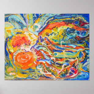 Colorful Abstract Fine Art Archival Poster
