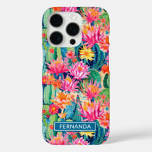 Colorful Blooming Cacti Personalized