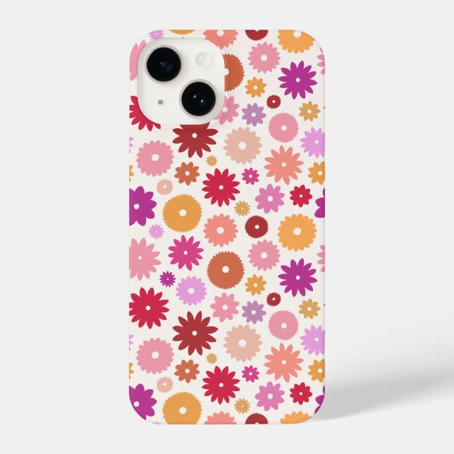Colorful Blooms Repeat Pattern (Verso)