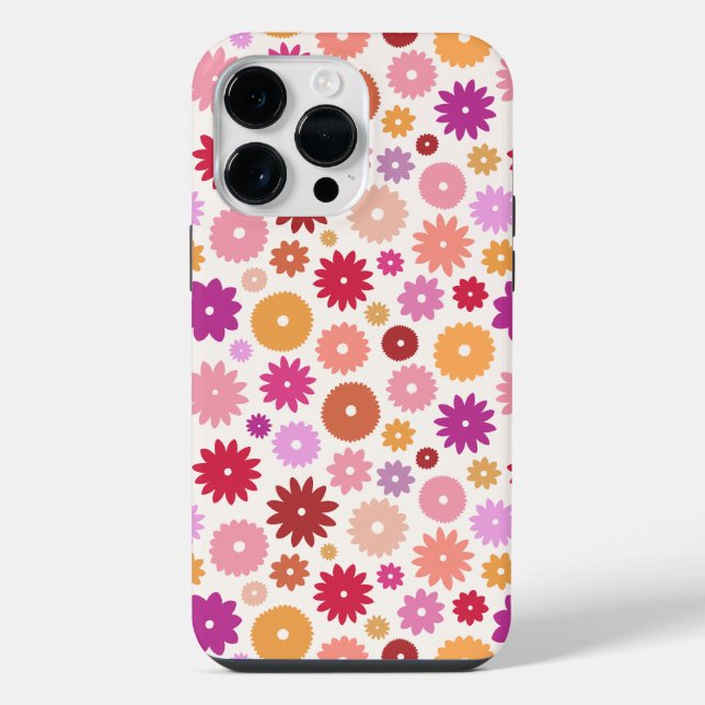 Colorful Blooms Repeat Pattern (Verso)