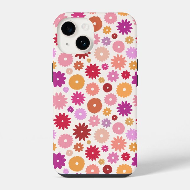 Colorful Blooms Repeat Pattern (Verso)