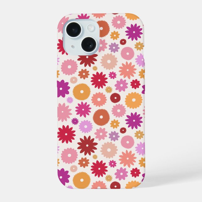 Colorful Blooms Repeat Pattern (Verso)