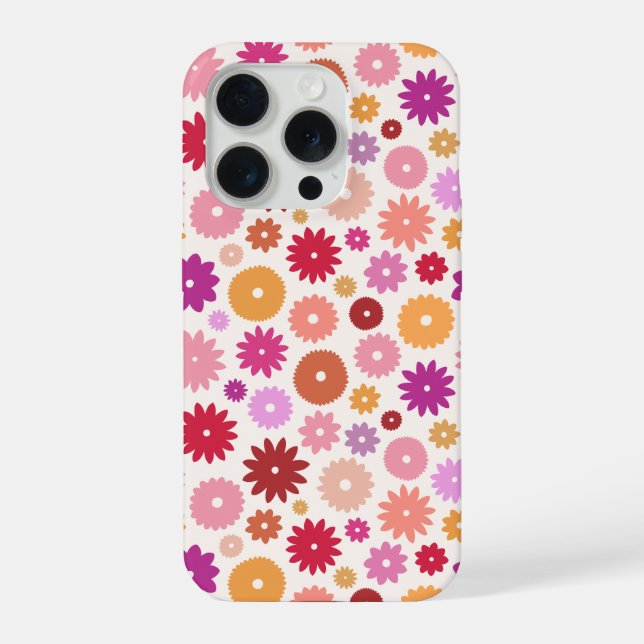 Colorful Blooms Repeat Pattern (Verso)