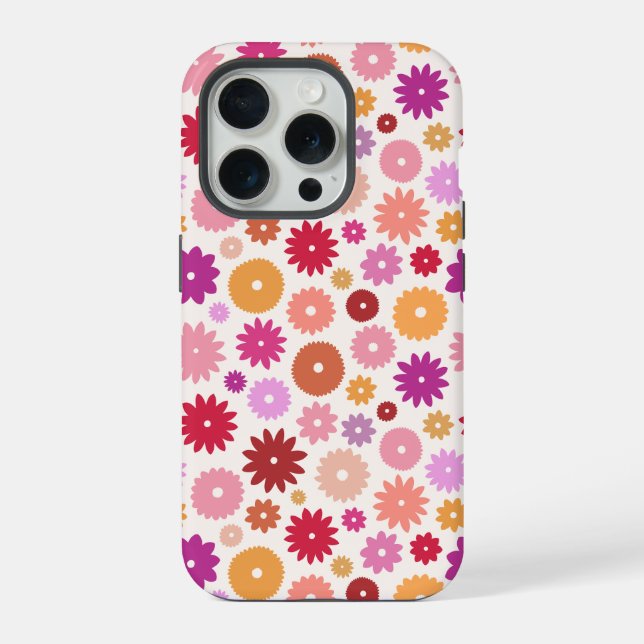 Colorful Blooms Repeat Pattern (Verso)