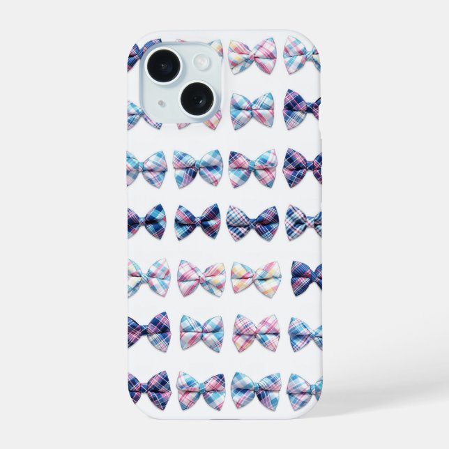 Colorful Bow Tie Pattern Phone Case (Verso)