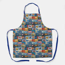 Colorful Butterflies And Wildflowers Patchwork