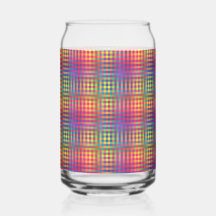 Colorful Checker Abstract Pattern