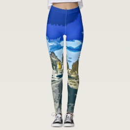 Colorful Cityscape Leggings