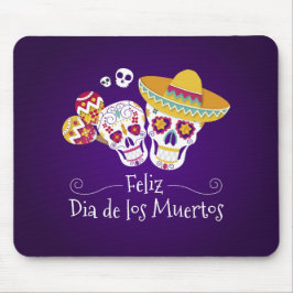 Colorful Dia de los Muertos | Mousepad