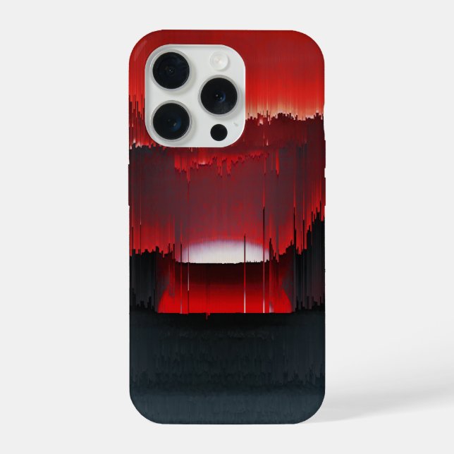 Colorful Digital Sunset Glitch (Verso)