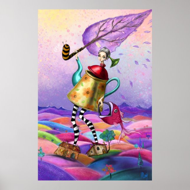 Colorful Fantasy Poster Print (Frente)