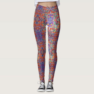 Colorful Floral Sands Pattern Leggings