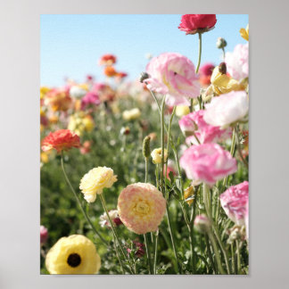 Colorful flower Print,  Poster Paper (Semi-Gloss)