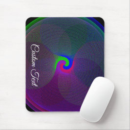 Colorful Fused Center Geometric Mouse Pad