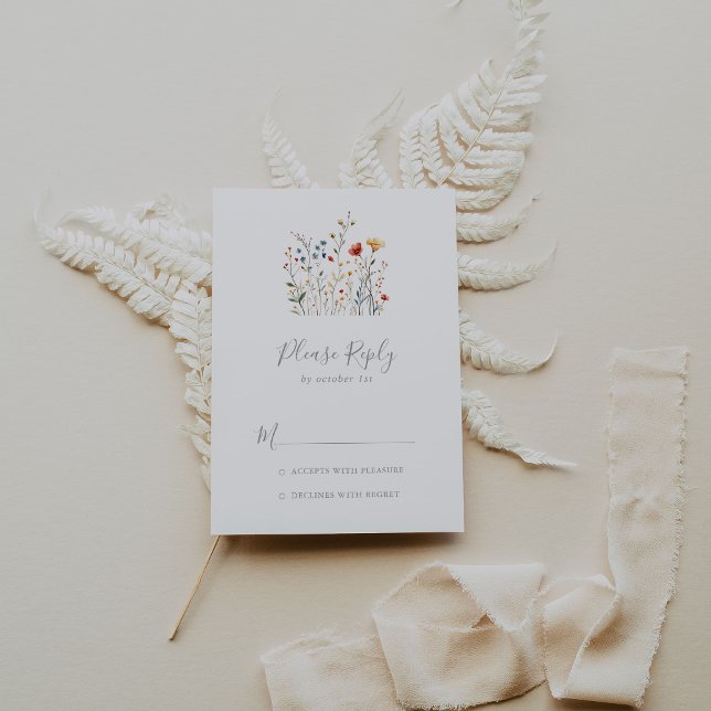 Colorful Garden wildflower RSVP (Criador carregado)