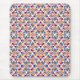 Colorful geometric pattern mouse pad