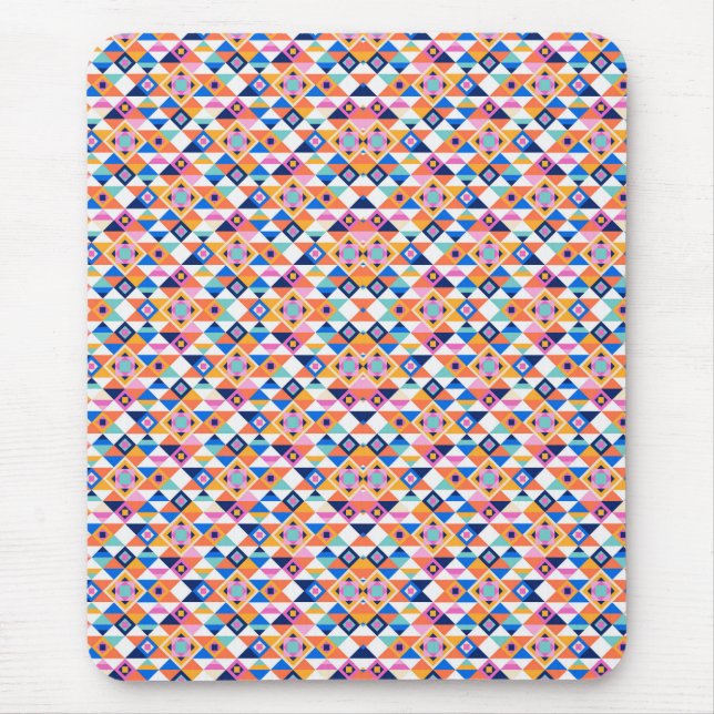 Colorful geometric pattern mouse pad  (Frente)