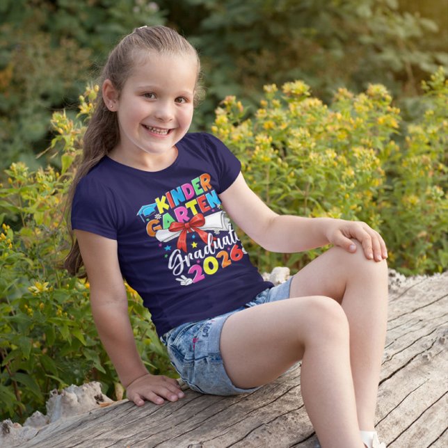 Colorful Kindergarten Class Of 2026 T-Shirt (Criador carregado)
