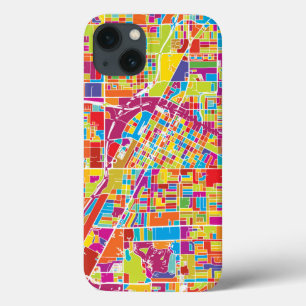 Colorful Las Vegas, Nevada Map