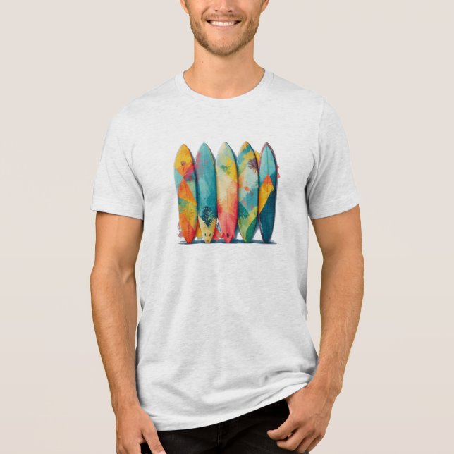 Colorful Long Board T-Shirt (Frente)