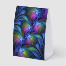 Colorful Luminous Abstract Blue Pink Green Fractal