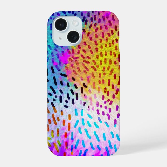 Colorful Splash Animal Print iPhone Case (Verso)