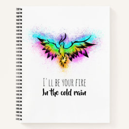 Colorida Aquarela Rainbow Phoenix Bird