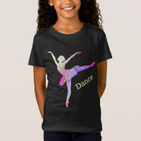 Colorida Ballerina Dance Camiseta