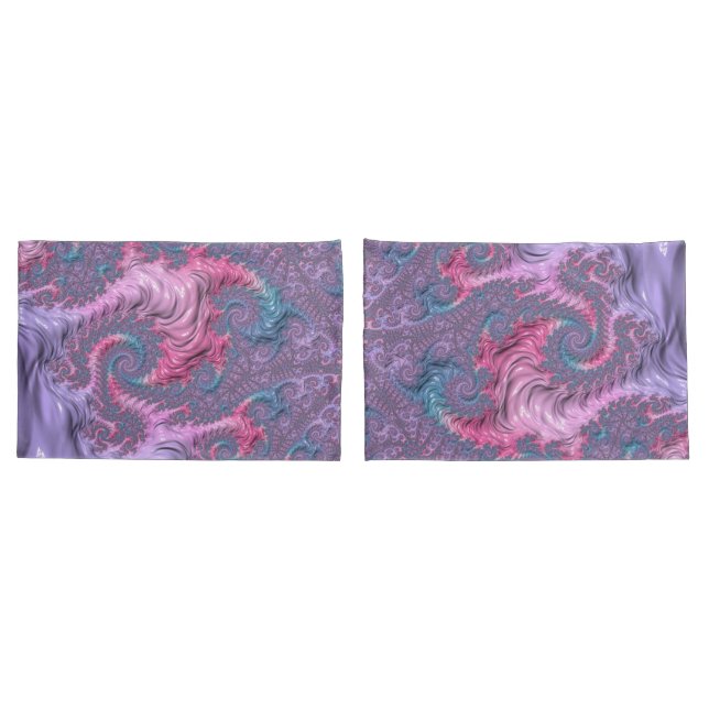 Colorida Boho Hippie Groovy Trippy Pastel Fractal (Verso - conjunto)