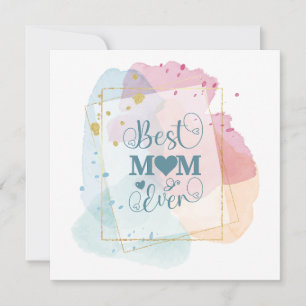 Colorida Bonito Pastel, a melhor mãe de sempre