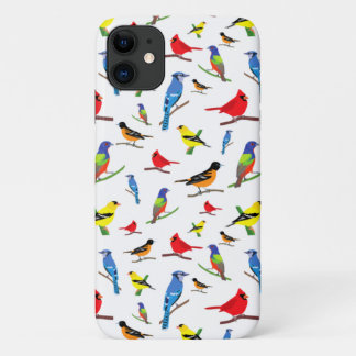 Colorida capas de iphone de padrões de aves norte-