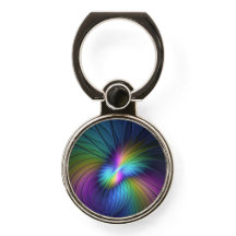 Colorida Com Arte Fractal Abstrato Moderna Azul