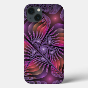 Colorida Fantasy Abstrato Moderna Roxo Fractal