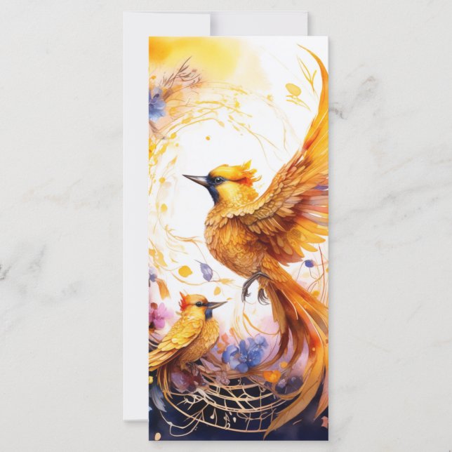 Colorida Fantasy Bird Art (Frente)