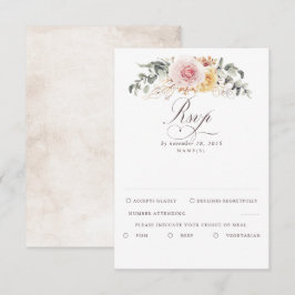 Colorida Foliage Boho Wedding RSVP