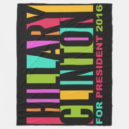 Colorida Hillary Clinton 2016 cobertores de velo