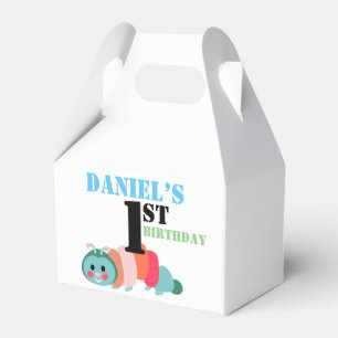 Colorida Lagarta - Primeiro Aniversário - Caixa de