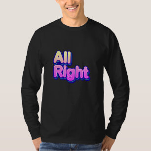 Colorida legal Todas as Camisetas Gráficas Direita
